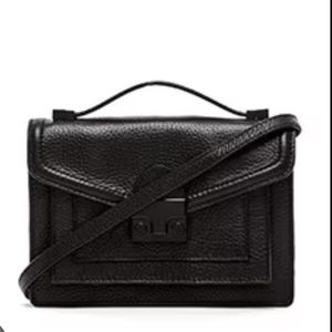 Loeffler Randall Mini Rider Crossbody Bag Black